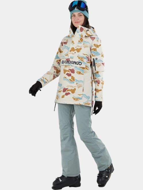 Fundango Birch ECO Logo Anorak női síkabát homok színben 4