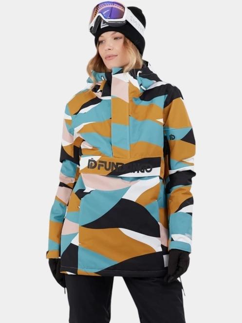 Fundango Birch ECO Logo Anorak női síkabát szürke színben 2