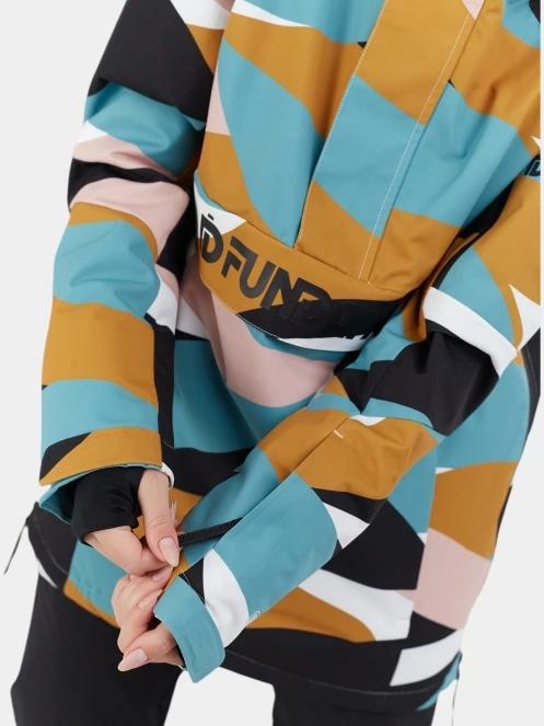 Fundango Birch ECO Logo Anorak női síkabát szürke színben 7