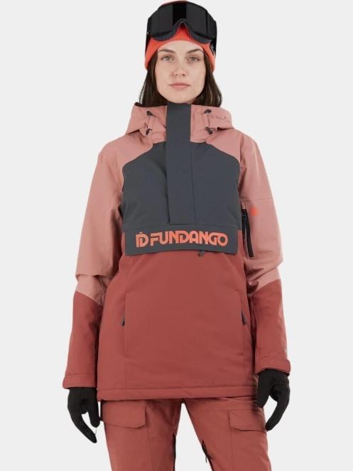 Fundango Birch ECO Logo Anorak női síkabát rózsaszín színben 2