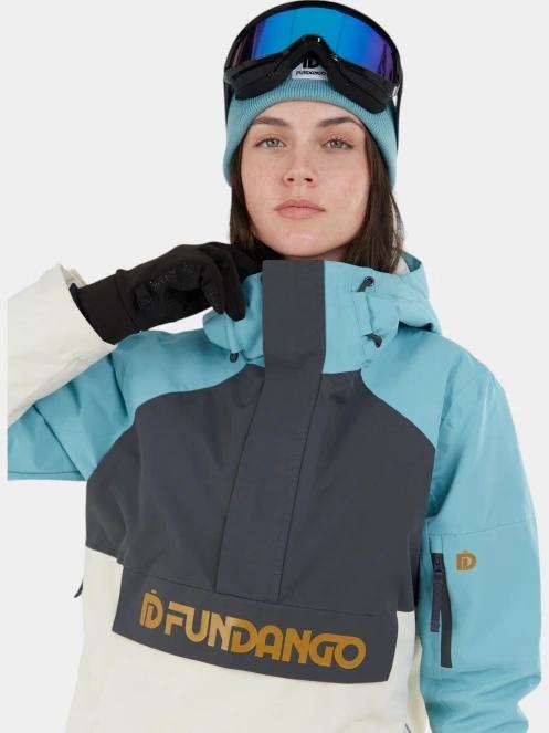 Fundango Birch ECO Logo Anorak női síkabát világoskék színben 5