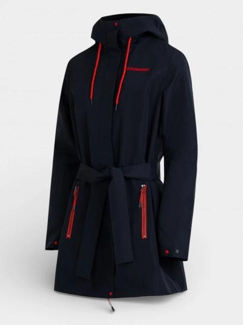Fundango Regina III Waterproof Trench Jacket női esőkabát sötétkék színben 11