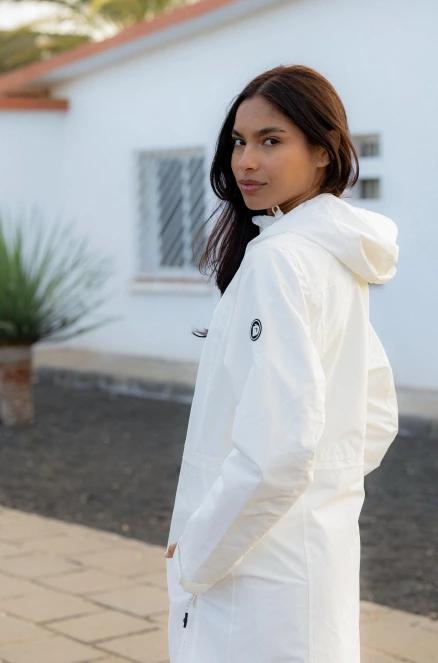 Fundango Yuma Raincoat női esőkabát fehér színben 11