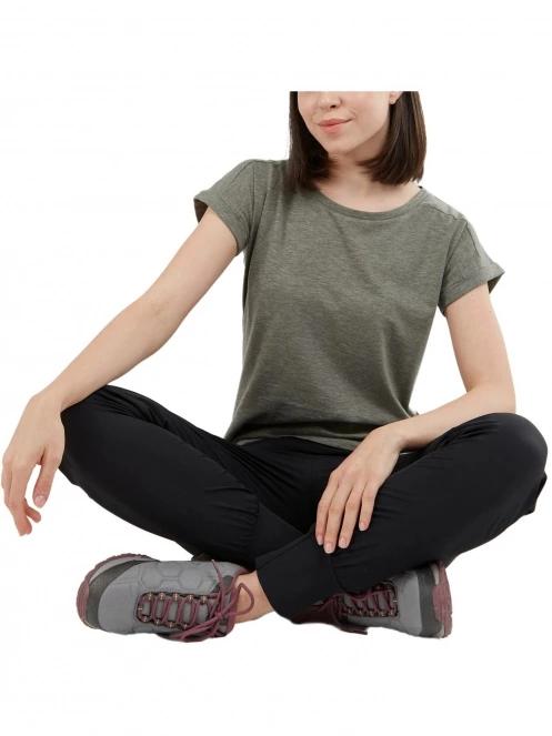 Fundango Amira T-shirt női rövid ujjú póló oliva színben 5