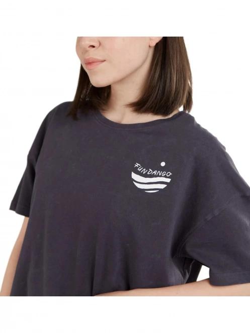 Fundango Nissa T-shirt női rövid ujjú póló fekete színben 6
