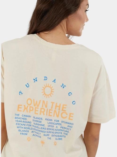 Fundango Sunshine Surf-T női rövid ujjú póló homok színben 7