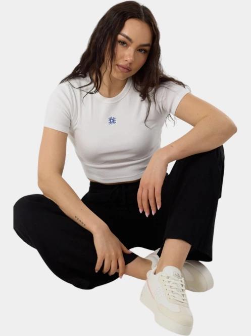 Fundango Sora Cropped T-shirt női crop top fehér színben 5