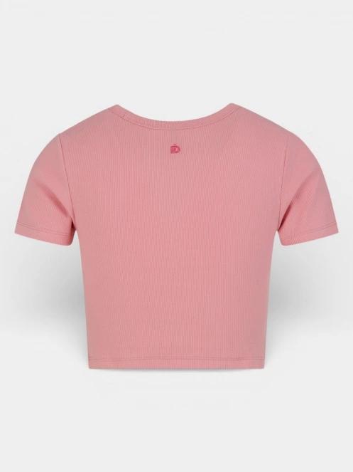 Fundango Sora Cropped T-shirt női crop top rózsaszín színben 9