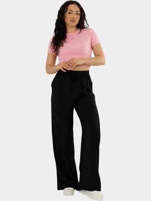 Fundango Sora Cropped T-shirt női crop top rózsaszín színben 5