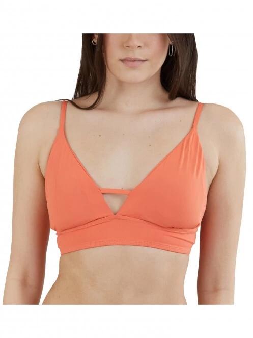 Fundango Sahara V-neck Cami Top női bikini felső magenta színben 2