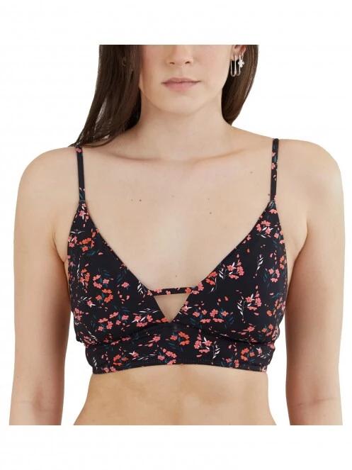 Fundango Sahara V-neck Cami Top női bikini felső fekete színben 2
