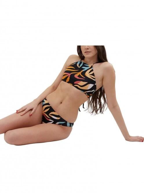Fundango Hogg High Neck Top női bikini felső multikolor színben 5