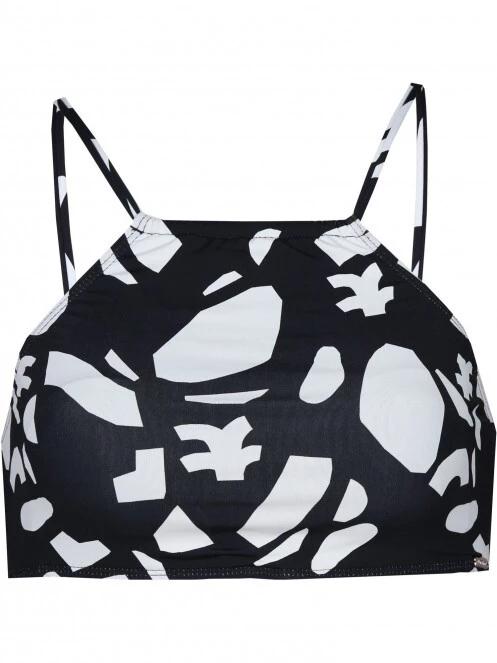 Fundango Hogg High Neck Top női bikini felső fekete színben 7