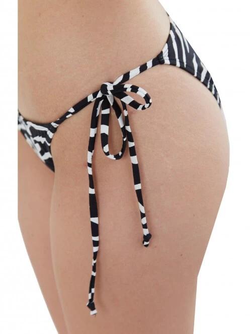 Fundango Innisfil Tie-side Bottoms női bikini alsó fekete színben 5