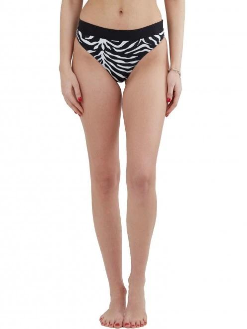 Fundango Sahara Mid Waist Full Bottoms női bikini alsó fekete színben 2