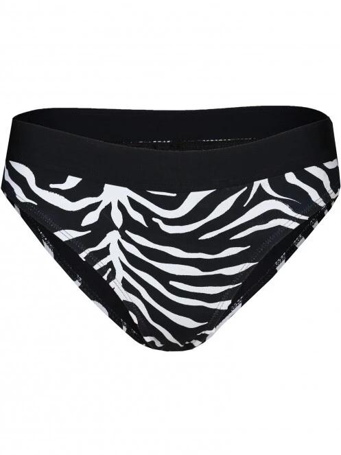 Fundango Sahara Mid Waist Full Bottoms női bikini alsó fekete színben 6