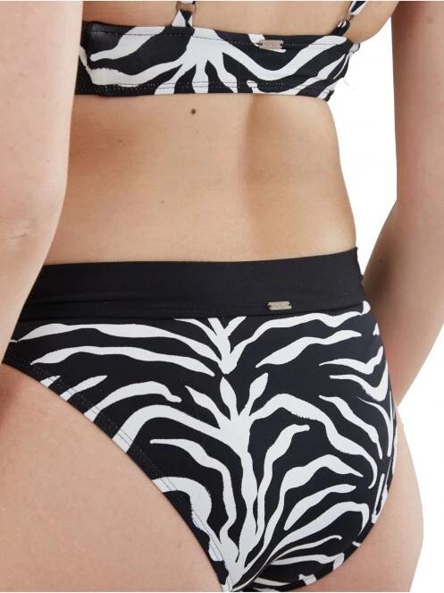 Fundango Sahara Mid Waist Full Bottoms női bikini alsó fekete színben 5