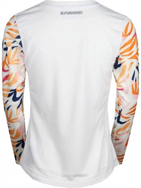 Fundango Loren Long Sleeve Rashguard női hosszú ujjú lycra fehér színben 7