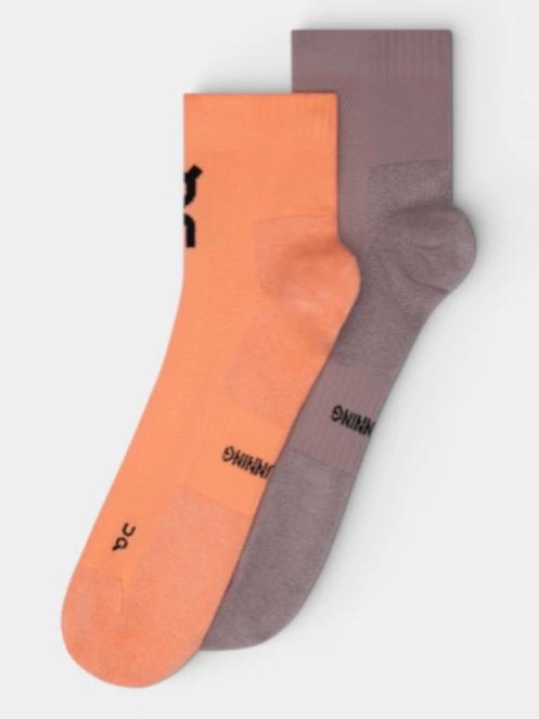 ON Core Run Sock Mid 2P sportzokni narancssárga színben 2