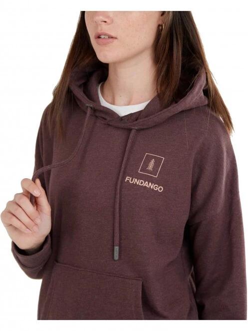 Fundango Haley Hooded Sweatshirt női kapucnis pulóver lila színben 4