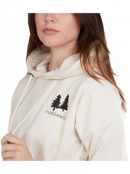 Fundango Haley Hooded Sweatshirt női kapucnis pulóver fehér színben 4
