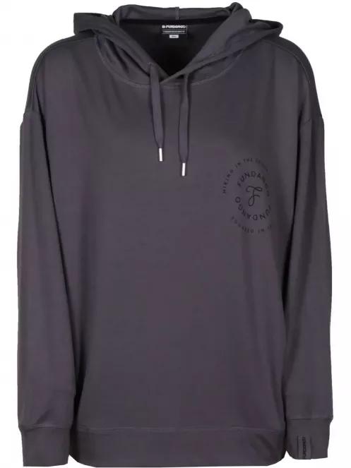Fundango RICHMOND Hooded Pullover női kapucnis pulóver szürke színben 2