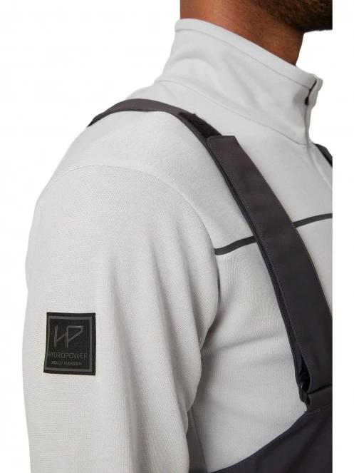 Helly Hansen Hp 1/2 Zip Pullover férfi hosszú ujjú sport póló szürke színben 5