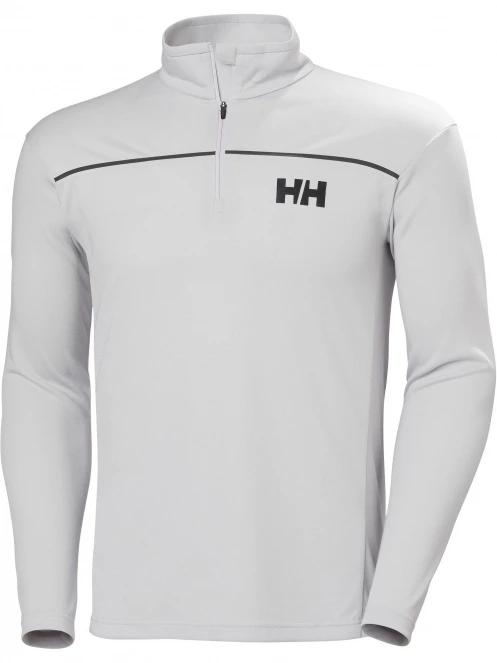 Helly Hansen Hp 1/2 Zip Pullover férfi hosszú ujjú sport póló szürke színben 6