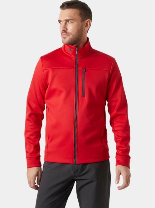 Helly Hansen Crew Fleece Jacket férfi polár pulóver piros színben 2