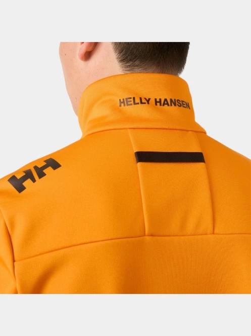 Helly Hansen Crew Fleece Jacket férfi polár pulóver narancssárga színben 4