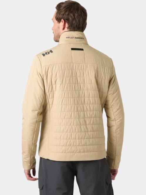 Helly Hansen Crew Insulator Jacket 2.0 férfi steppelt átmeneti kabát homok színben 3