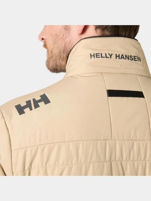 Helly Hansen Crew Insulator Jacket 2.0 férfi steppelt átmeneti kabát homok színben 4