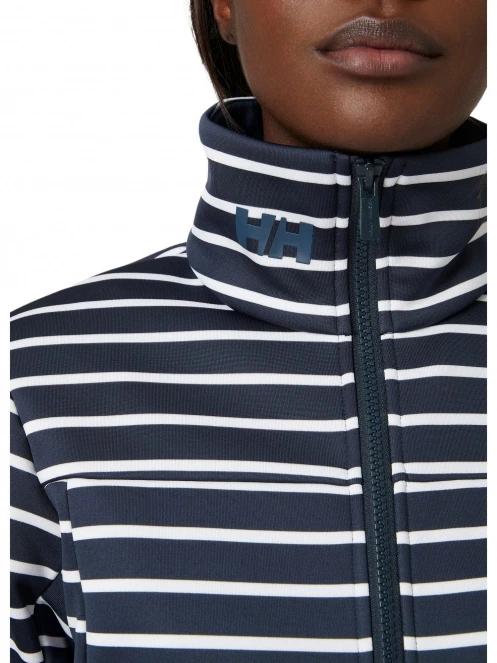 Helly Hansen W Crew Fleece Jacket női polár pulóver kék színben 4