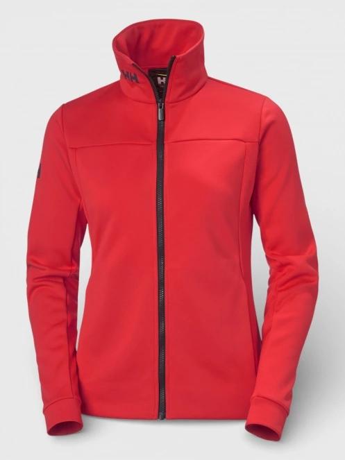 Helly Hansen W Crew Fleece Jacket női polár pulóver piros színben 5
