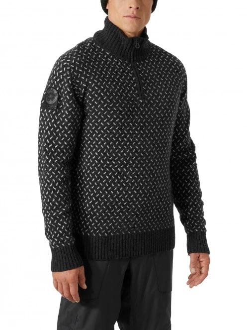 Helly Hansen Arctic Icelander 1/2 Zip férfi pulóver fekete színben 2