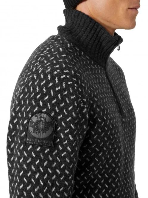 Helly Hansen Arctic Icelander 1/2 Zip férfi pulóver fekete színben 5