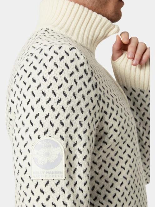 Helly Hansen Arctic Icelander 1/2 Zip férfi pulóver fehér színben 4