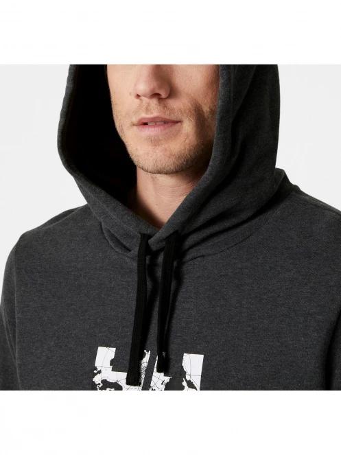 Helly Hansen Arctic Ocean Hoodie férfi kapucnis pulóver szürke színben 4
