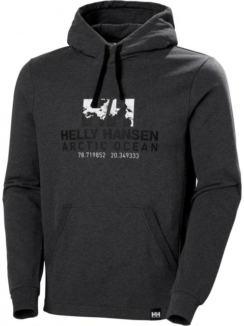 Helly Hansen Arctic Ocean Hoodie férfi kapucnis pulóver szürke színben 6