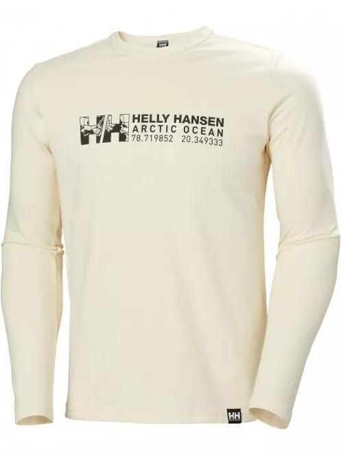 Helly Hansen Arctic Ocean Long Sleeve férfi hosszú ujjú póló fehér színben 4