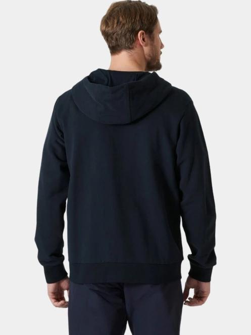 Helly Hansen Hh Logo Full Zip Hoodie 2.0 férfi kapucnis pulóver sötétkék színben 3