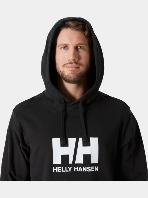 Helly Hansen Hh Logo Hoodie 2.0 férfi kapucnis pulóver fekete színben 4
