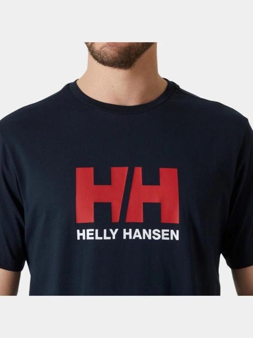 Helly Hansen Hh Logo T-Shirt 2.0 férfi rövid ujjú póló sötétkék színben 4