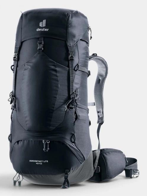 Deuter Aircontact Lite 40 + 10 férfi túrahátizsák fekete színben 2