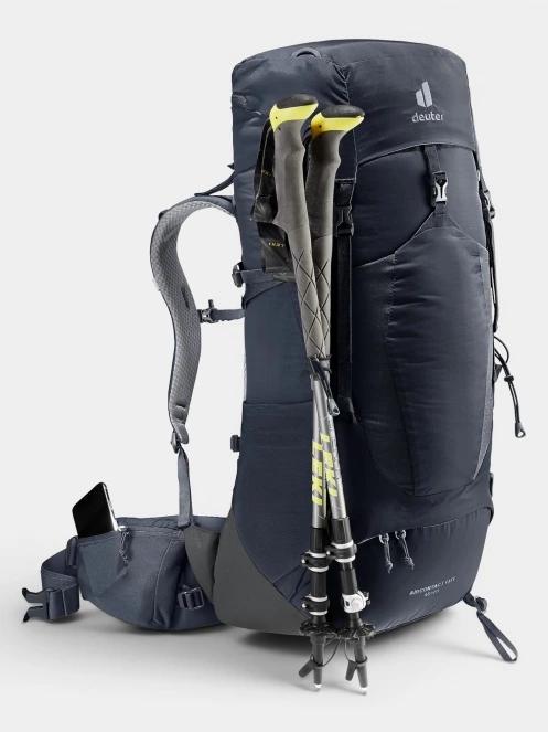 Deuter Aircontact Lite 40 + 10 férfi túrahátizsák fekete színben 8