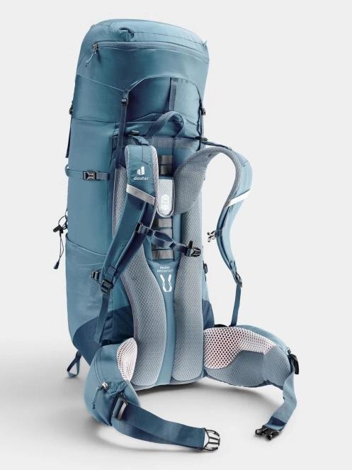 Deuter Aircontact Lite 50 + 10 férfi túrahátizsák kék színben 12