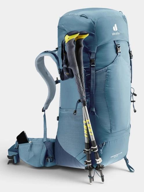 Deuter Aircontact Lite 50 + 10 férfi túrahátizsák kék színben 9