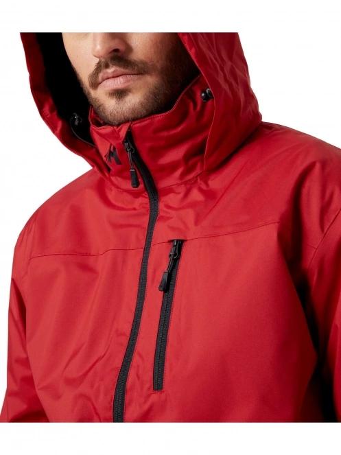 Helly Hansen Crew Hooded Midlayer Jacket férfi átmeneti kabát piros színben 5
