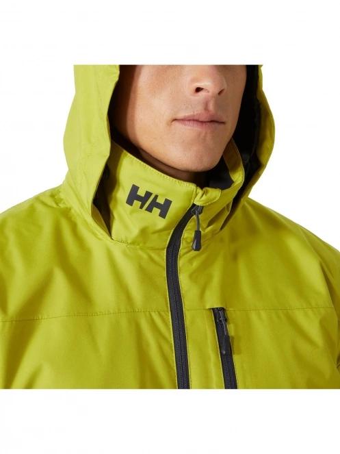 Helly Hansen Crew Hooded Midlayer Jacket férfi átmeneti kabát zöld színben 5