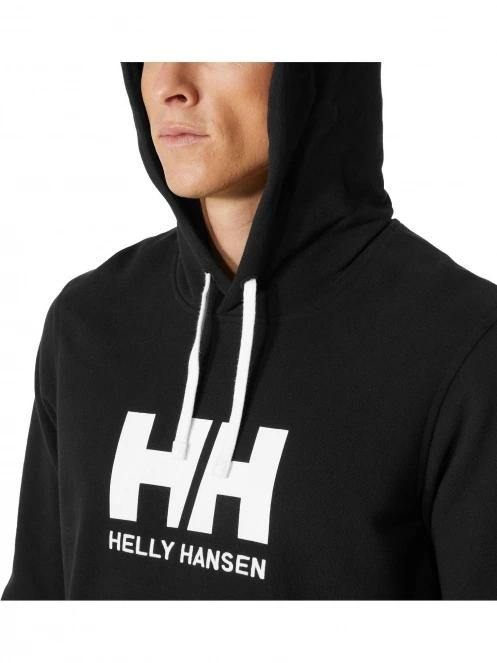 Helly Hansen Hh Logo Hoodie férfi kapucnis pulóver fekete színben 4